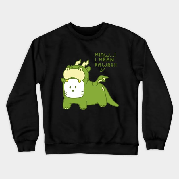 dragon cat Crewneck Sweatshirt by byd